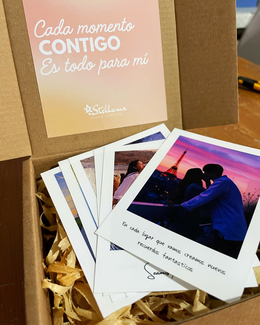 Paquete de Fotos Tipo Polaroid Con Frase