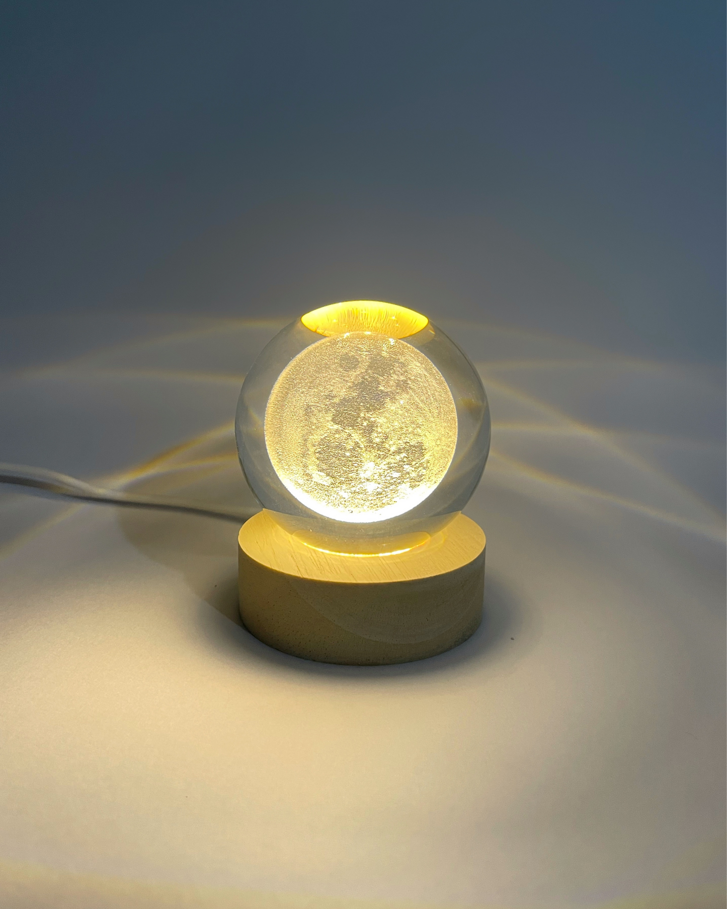 Mini Lámpara de Cristal 6 cm Diametro Diseño Estelar 1 unidad