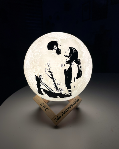 Lámpara Luna RGB (Touch) 15 cm diámetro con Foto