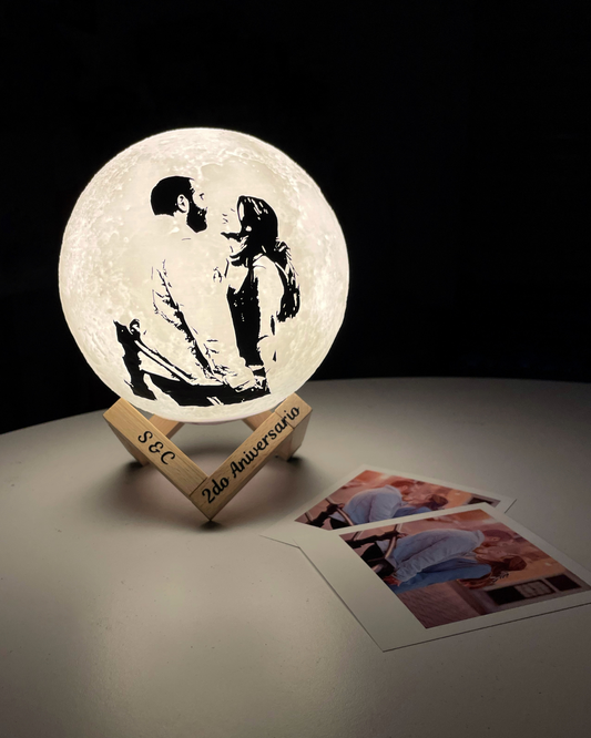 Lámpara Luna RGB (Touch) 15 cm diámetro con Foto