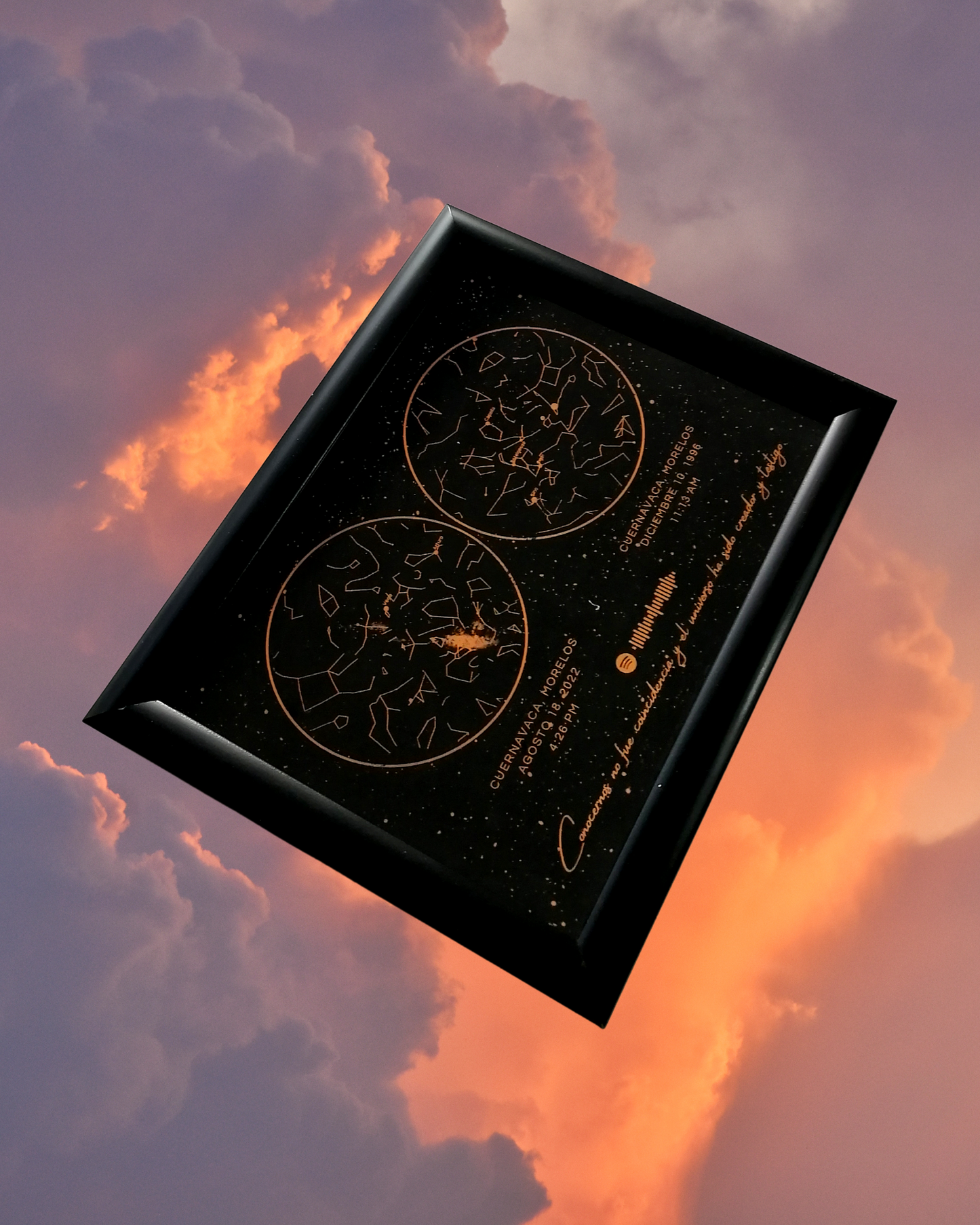 Mapa Estelar - Golden Black