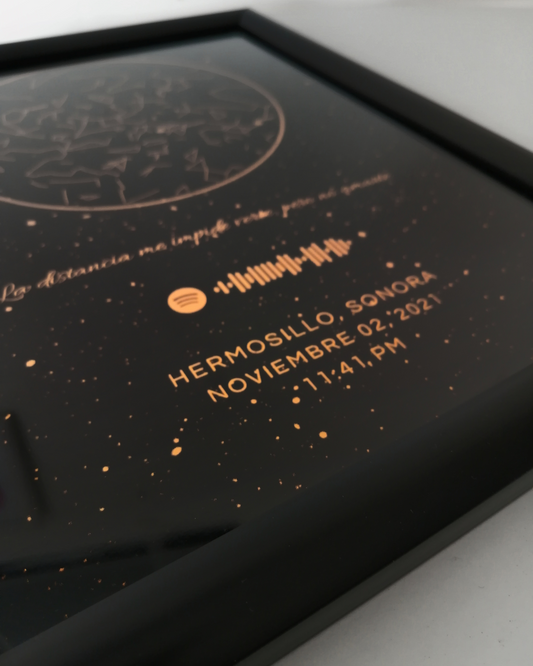 Mapa Estelar - Golden Black