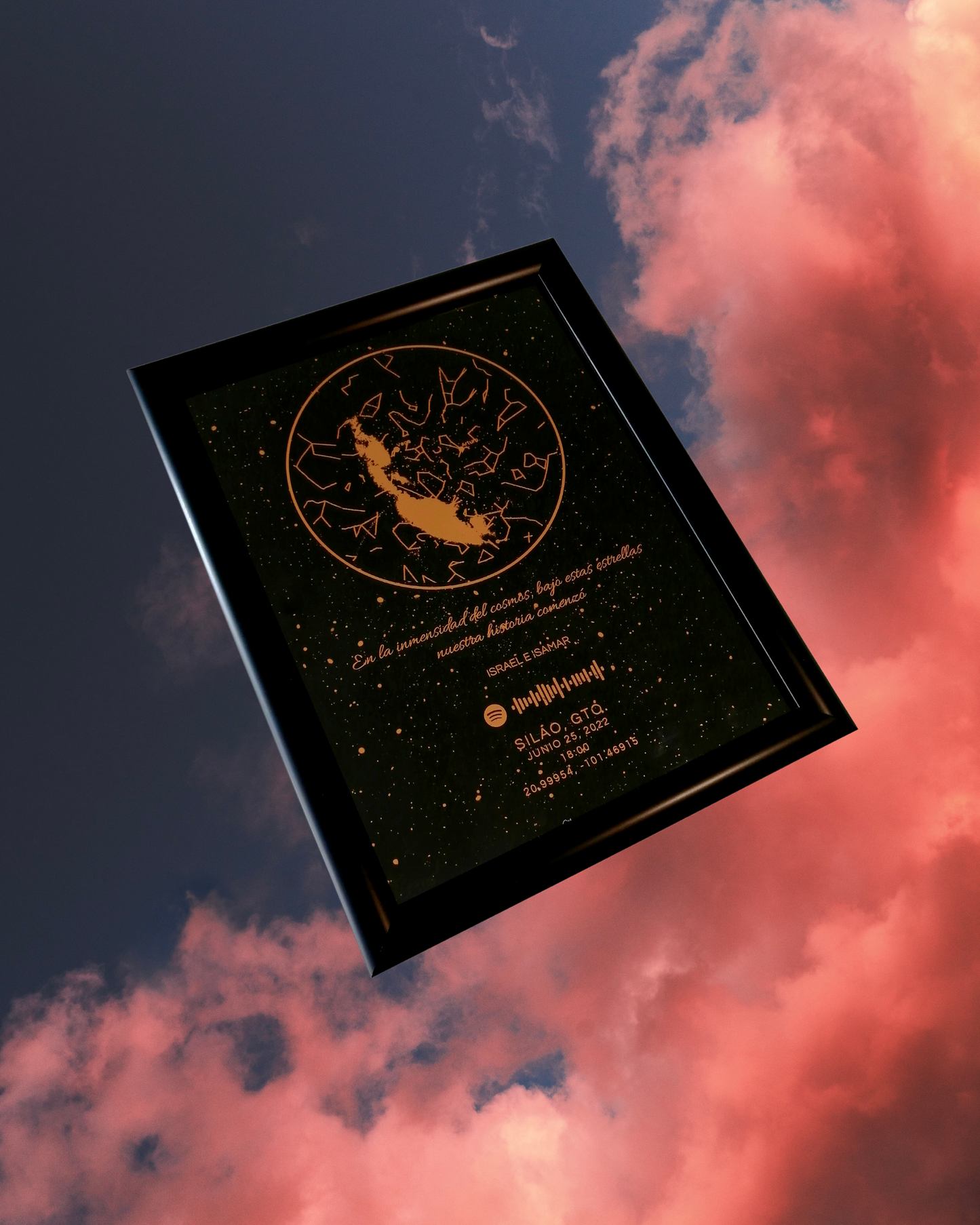 Mapa Estelar - Golden Black