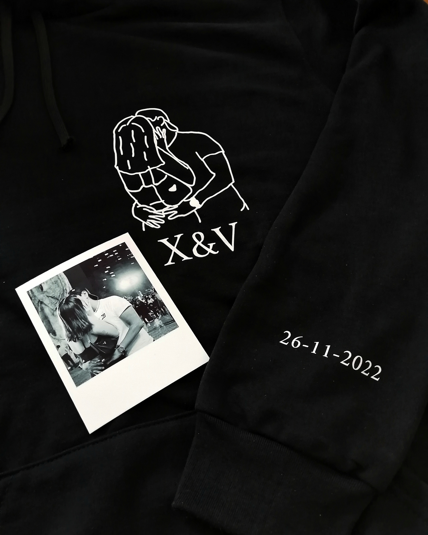 Par de Hoodies - Diseño Outline