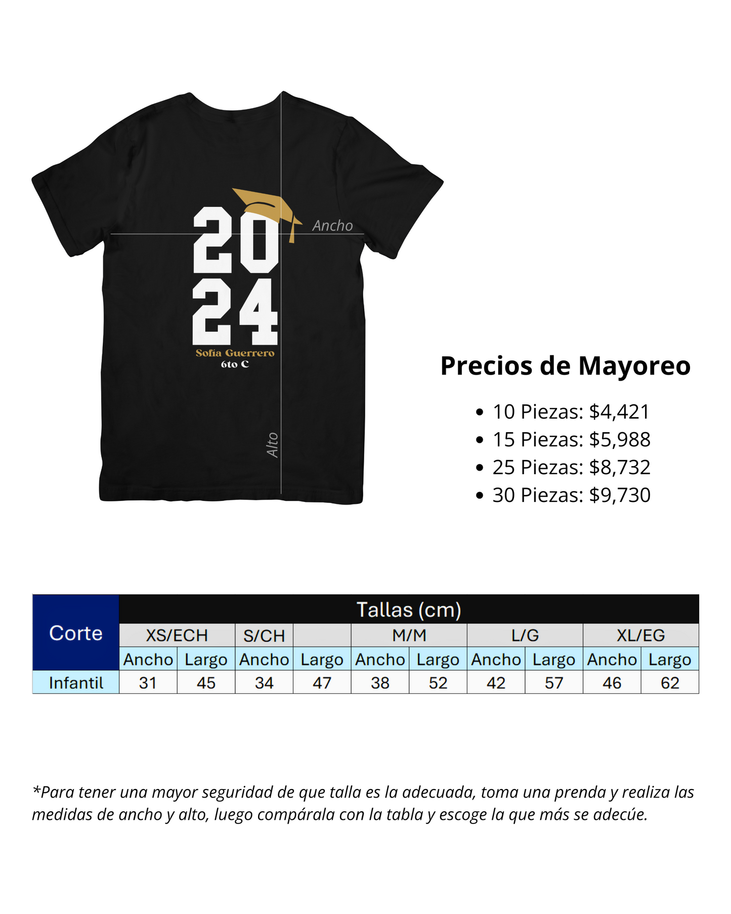 Playera Graduación Infantil (2024)