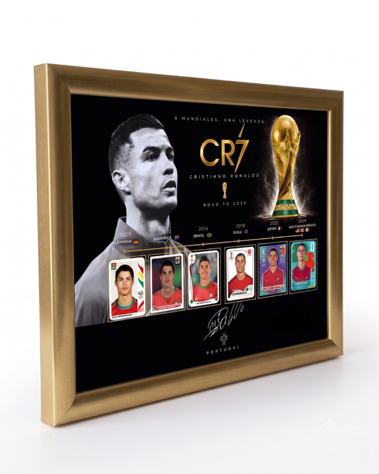 Cuadro CR7 — 6 Mundiales, Una Leyenda | Road to 2026