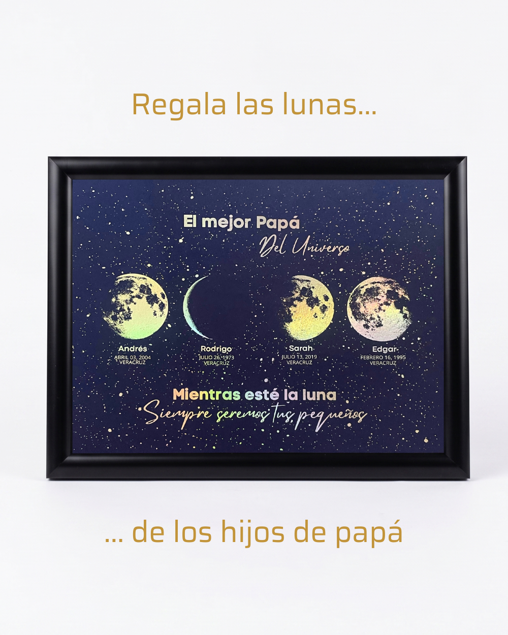 Mapa Lunar "El Mejor Papá del Universo"