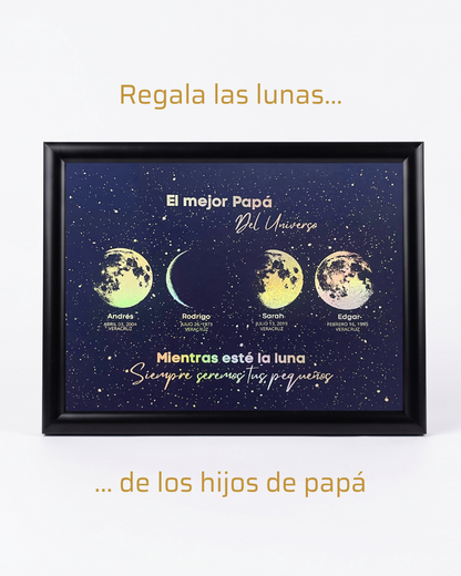 Mapa Lunar "El Mejor Papá del Universo"