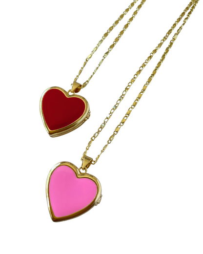 Relicario Corazón Personalizado con 2 Fotos