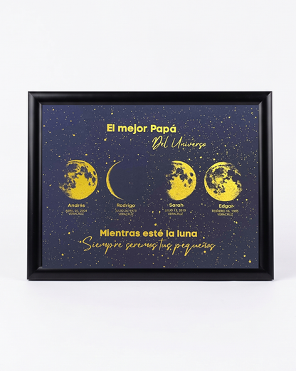 Mapa Lunar "El Mejor Papá del Universo"