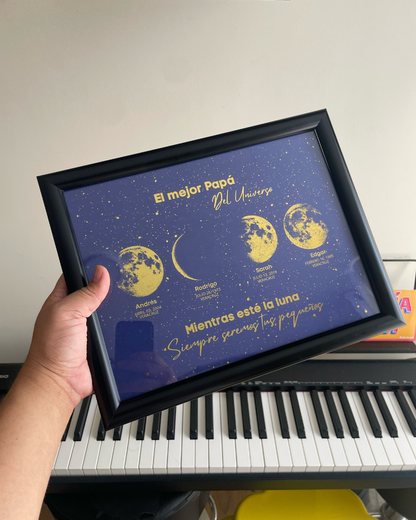 Mapa Lunar "El Mejor Papá del Universo"