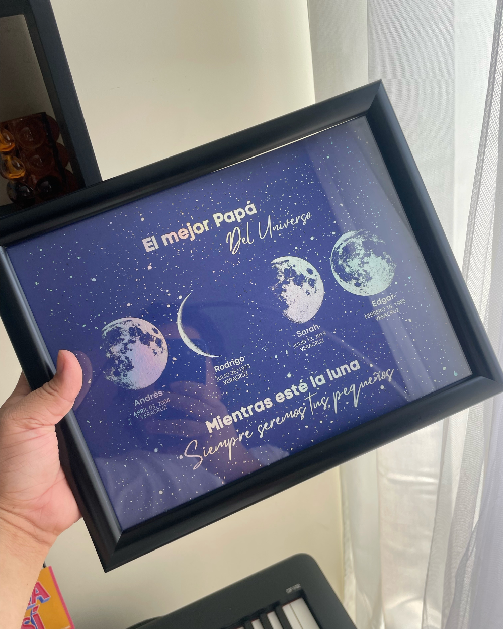 Mapa Lunar "El Mejor Papá del Universo"