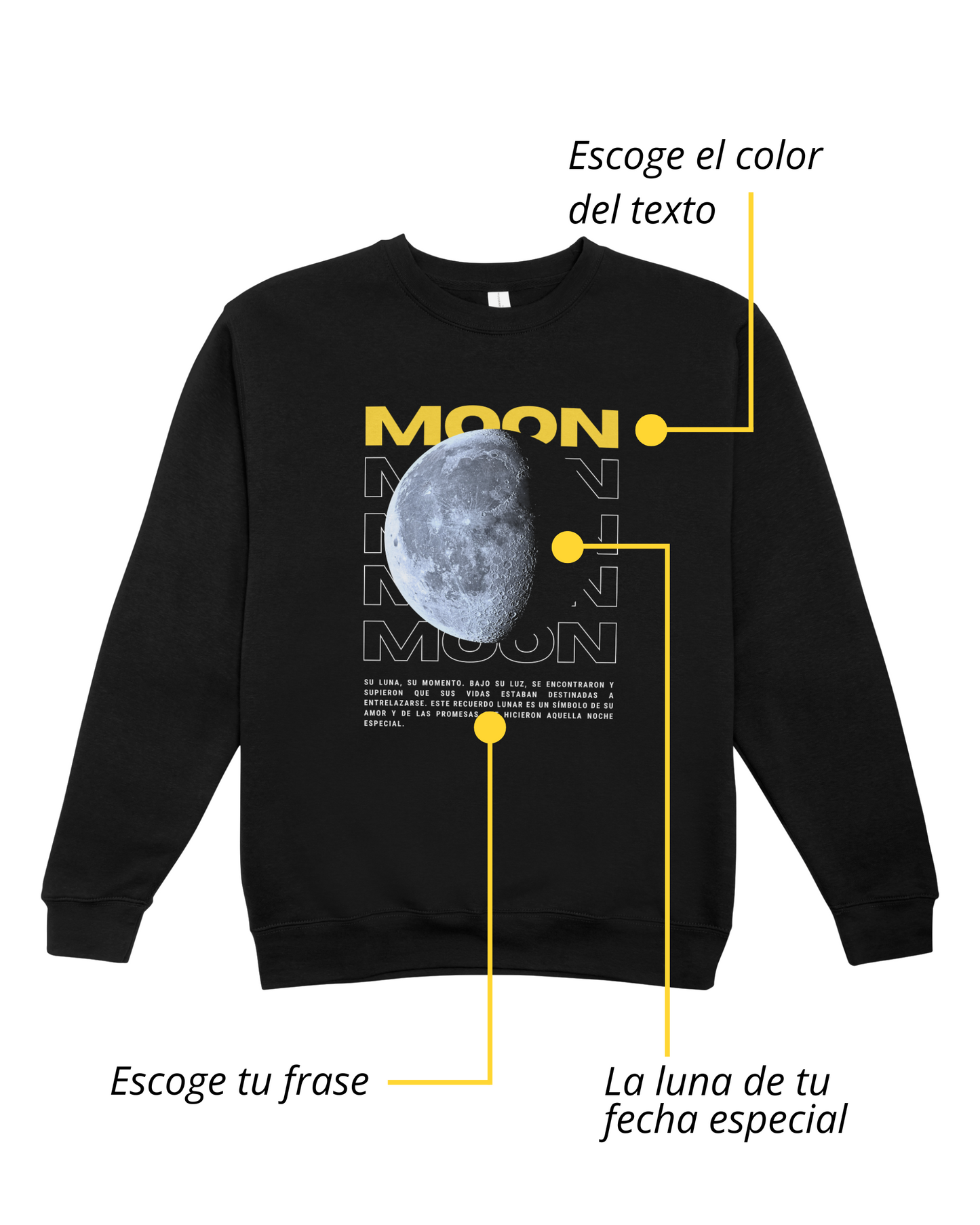 Hoodie MOONLOVE unisex
