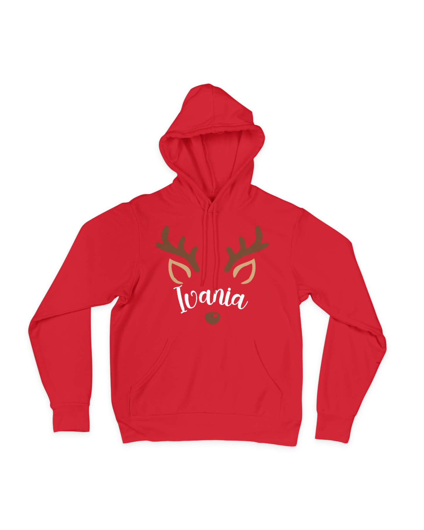 Hoodie Personalizada - Diseño Reno con Nombre