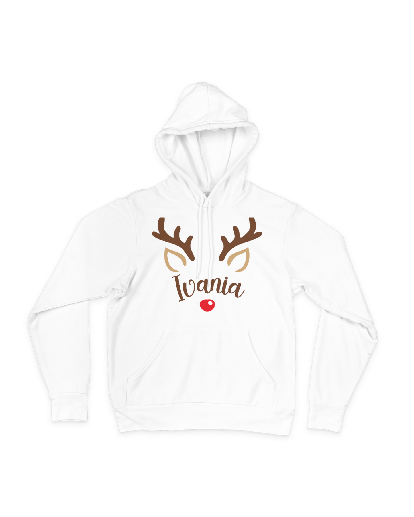 Hoodie Personalizada - Diseño Reno con Nombre