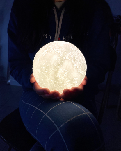 Lámpara Luna RGB (Touch) 15 cm diámetro - Incluye Control